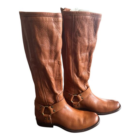 Frye Shoes - Frye Phillip Harness Tall Washed Leather Riding Boot 70511 Size 5.5